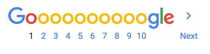 Stretched Google Logo